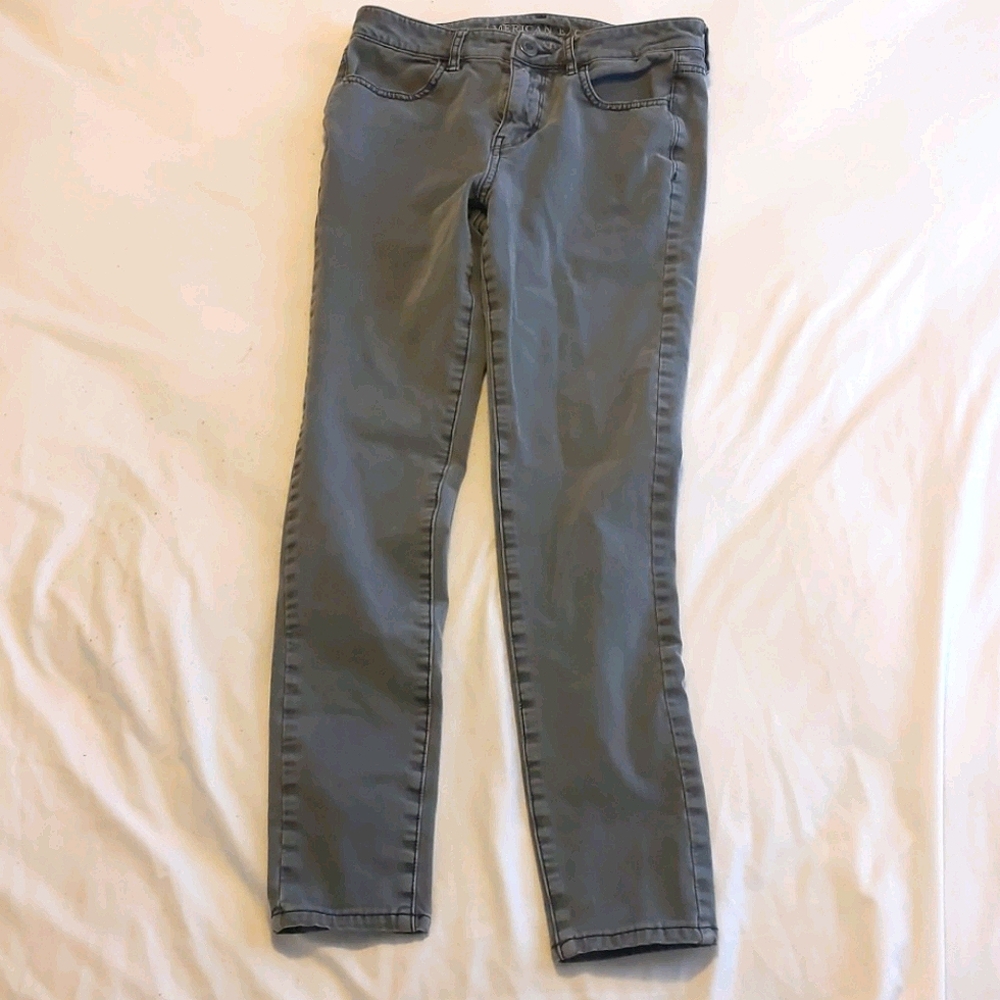 🌷AEO Gray High Rise Jegging